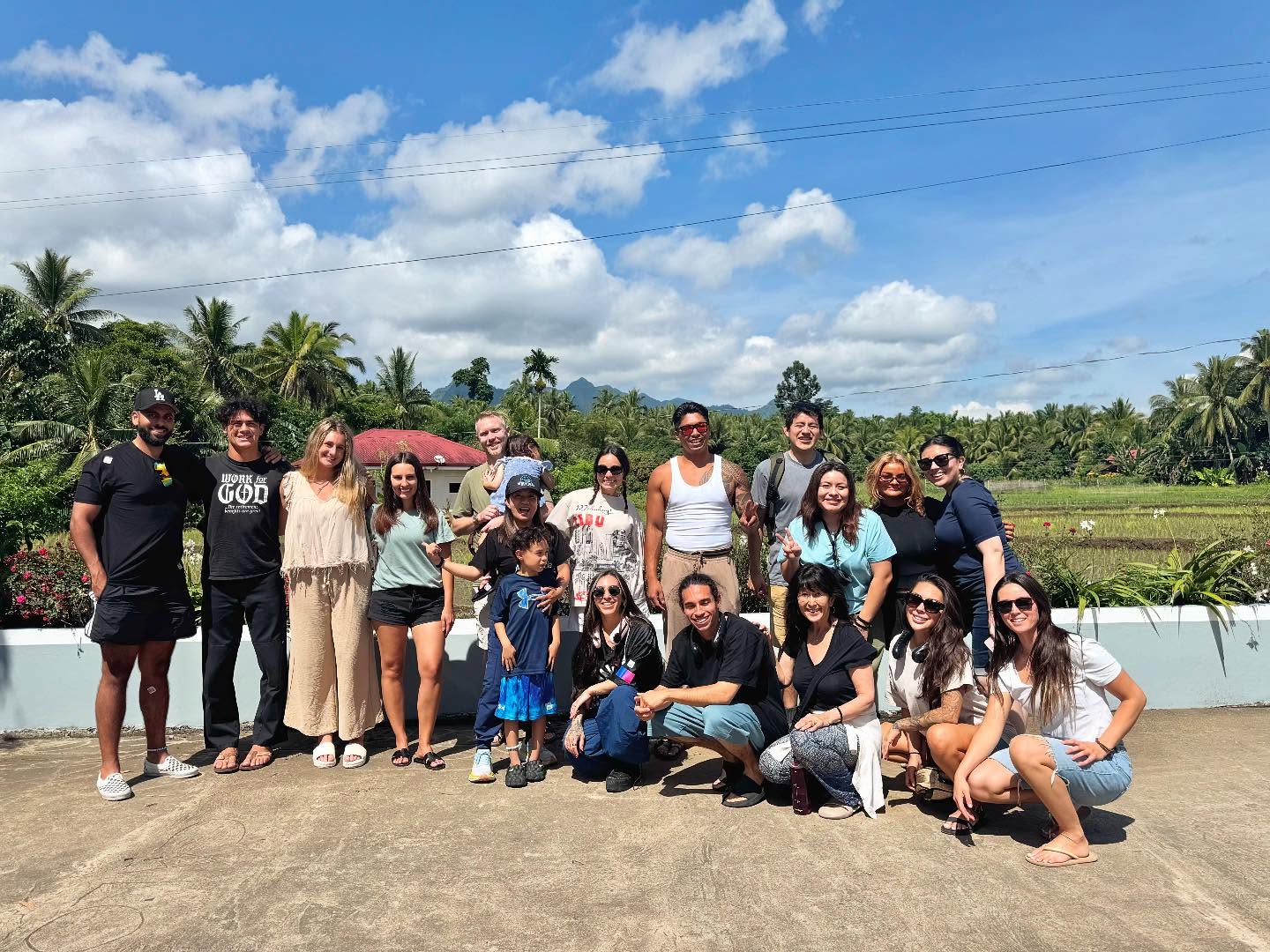 Mission team in the Philippine countryside